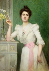 Portrait of a Lady Holding a Fan